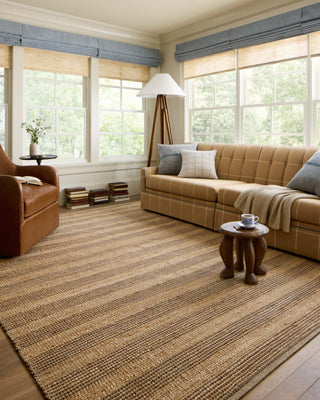 Judy JUD-06 Natural/Chocolate Area Rug by Chris Loves Julia X Loloi Lifestyle Image Feature