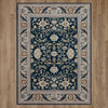 Karastan Zephyr Julienne Majolica Blue Area Rug