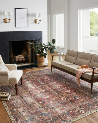 Chris Loves Julia x Loloi Jules JUL-01 Merlot/Multi Area Rug Main Image