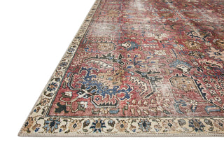 Chris Loves Julia x Loloi Jules JUL-01 Merlot/Multi Area Rug Corner Image