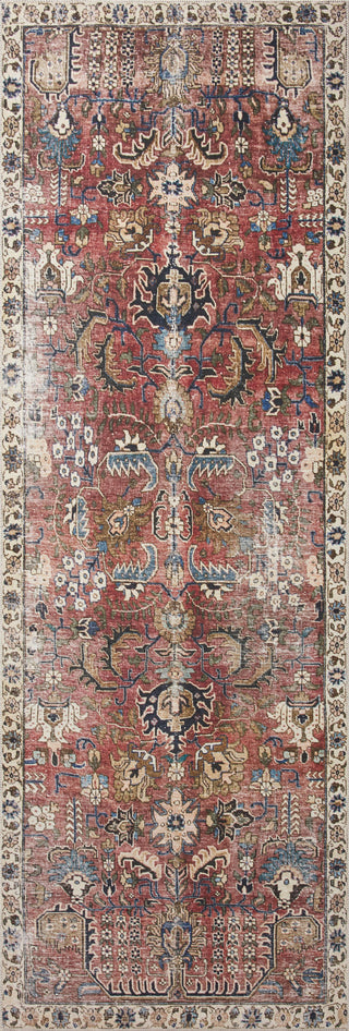 Chris Loves Julia x Loloi Jules JUL-01 Merlot/Multi Area Rug Runner Image