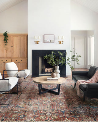 Chris Loves Julia x Loloi Jules JUL-01 Merlot/Multi Area Rug Lifestyle Image Feature