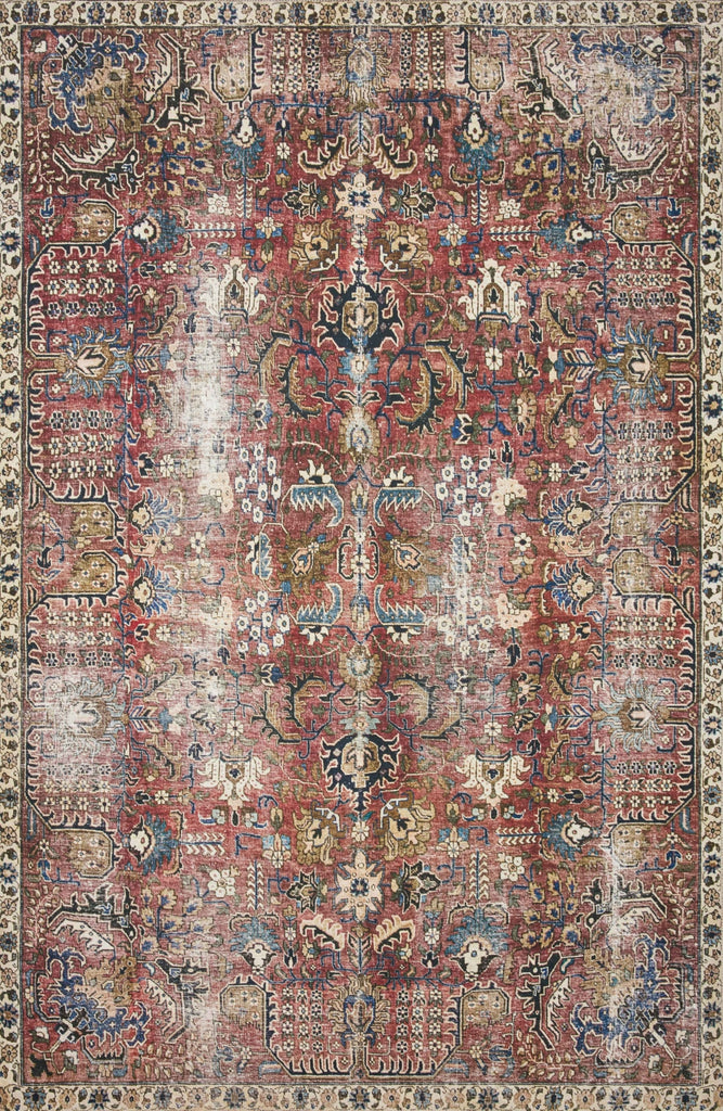 Chris Loves Julia x Loloi Jules JUL-01 Merlot/Multi Area Rug main image