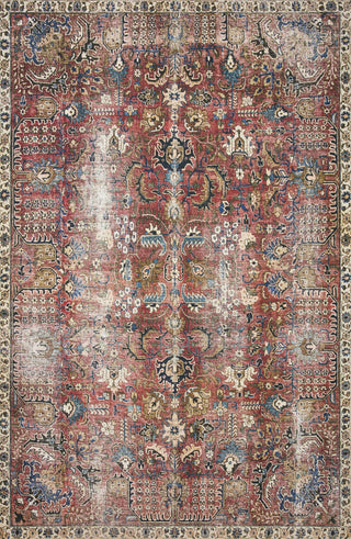 Chris Loves Julia x Loloi Jules JUL-01 Merlot/Multi Area Rug main image