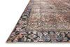 Chris Loves Julia x Loloi Jules JUL-02 Terracotta/Multi Area Rug Corner Image