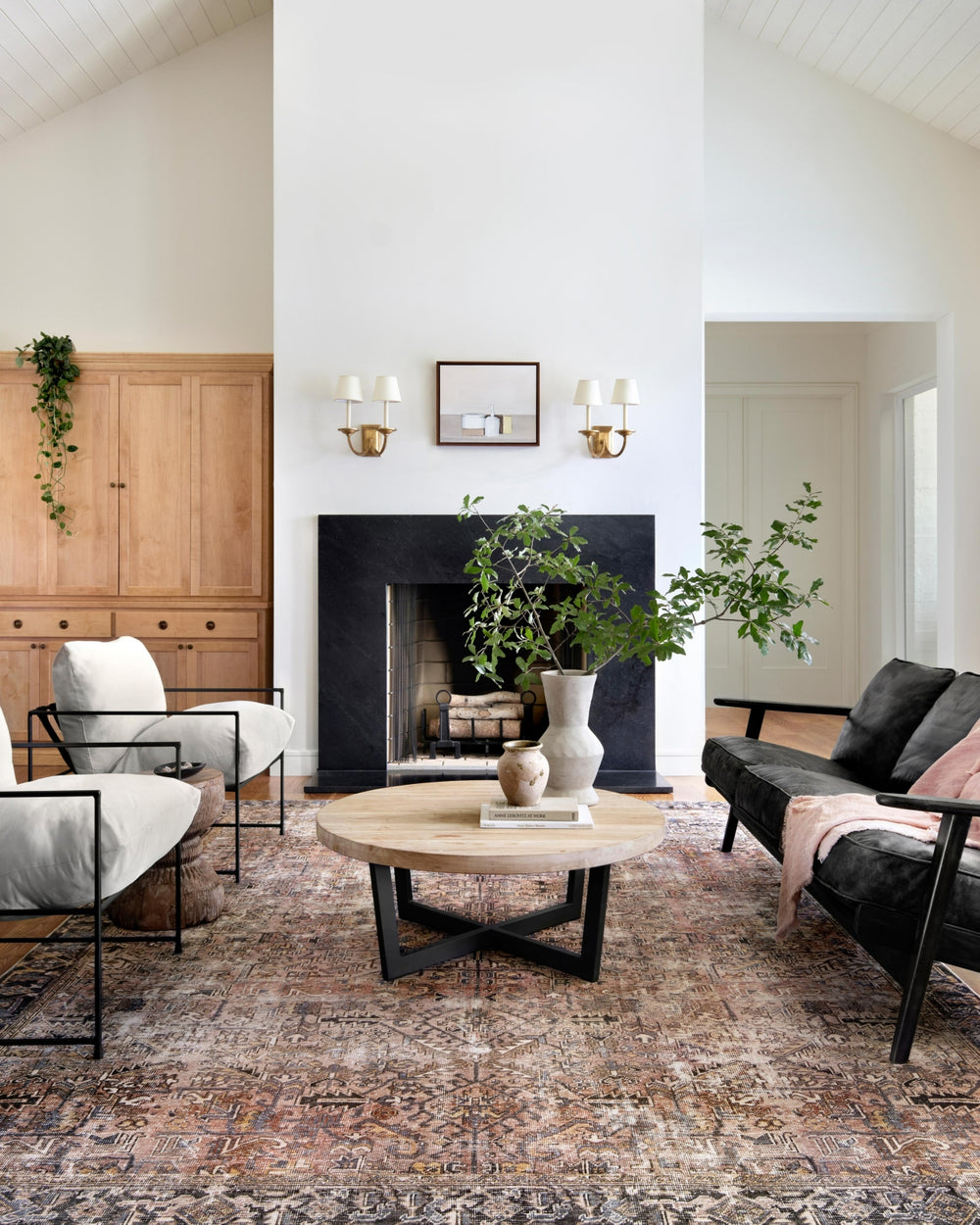 Chris Loves Julia x Loloi Jules JUL-02 Terracotta/Multi Area Rug Lifestyle Image Feature