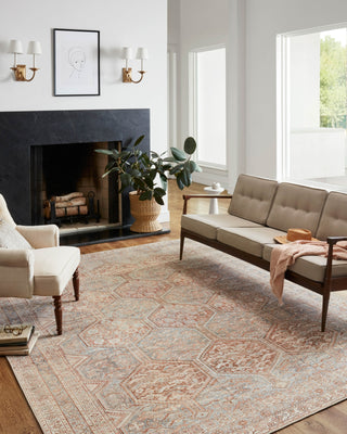 Chris Loves Julia x Loloi Jules JUL-04 Tangerine/Mist Area Rug Main Image