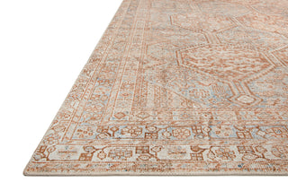 Chris Loves Julia x Loloi Jules JUL-04 Tangerine/Mist Area Rug Corner Image