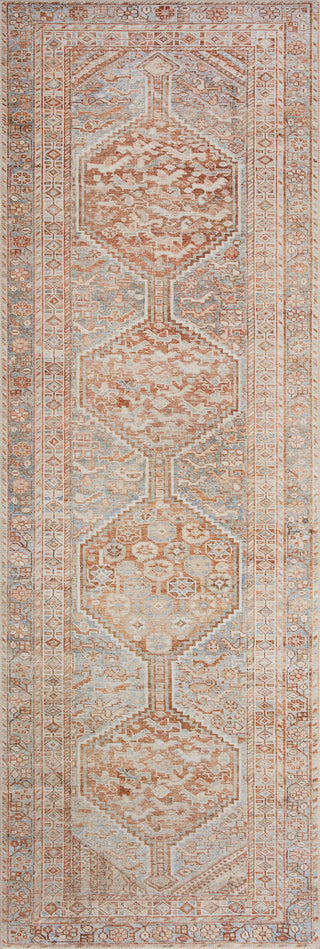 Chris Loves Julia x Loloi Jules JUL-04 Tangerine/Mist Area Rug Runner Image