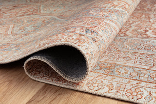 Chris Loves Julia x Loloi Jules JUL-04 Tangerine/Mist Area Rug Pile Image