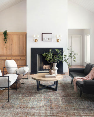 Chris Loves Julia x Loloi Jules JUL-05 Lagoon/Brick Area Rug Main Image