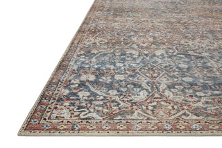Chris Loves Julia x Loloi Jules JUL-06 Denim/Spice Area Rug Corner Image