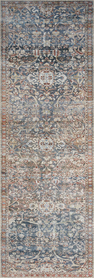 Chris Loves Julia x Loloi Jules JUL-06 Denim/Spice Area Rug Runner Image
