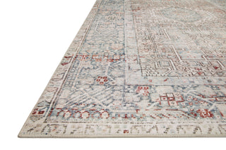 Chris Loves Julia x Loloi Jules JUL-07 Natural/Ocean Area Rug Corner Image