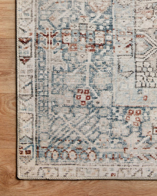 Chris Loves Julia x Loloi Jules JUL-07 Natural/Ocean Area Rug Corner Image