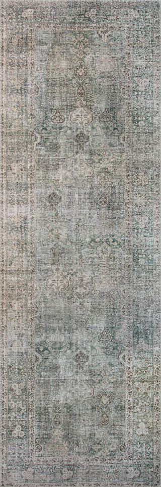Chris Loves Julia x Loloi Jules JUL-08 Emerald/Antique Ivory Area Rug Runner Image