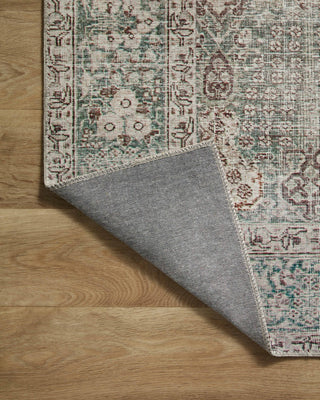 Chris Loves Julia x Loloi Jules JUL-08 Emerald/Antique Ivory Area Rug Backing Image