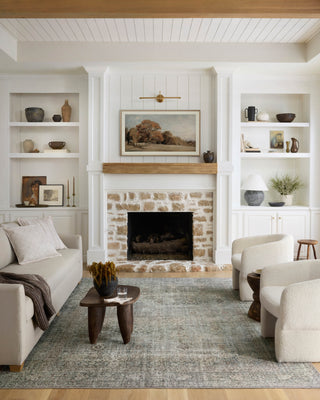 Chris Loves Julia x Loloi Jules JUL-08 Emerald/Antique Ivory Area Rug Lifestyle Image Feature