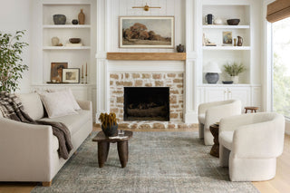 Chris Loves Julia x Loloi Jules JUL-08 Emerald/Antique Ivory Area Rug Main Image