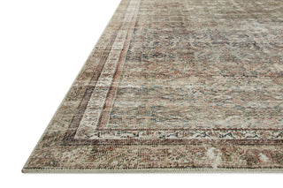 Chris Loves Julia x Loloi Jules JUL-09 Ink/Terracotta Area Rug Corner Image