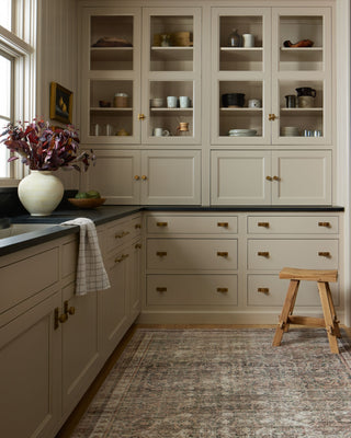 Chris Loves Julia x Loloi Jules JUL-09 Ink/Terracotta Area Rug Lifestyle Image Feature