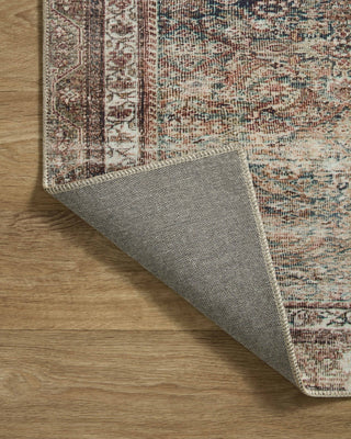 Chris Loves Julia x Loloi Jules JUL-09 Ink/Terracotta Area Rug Backing Image
