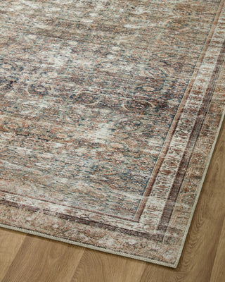 Chris Loves Julia x Loloi Jules JUL-09 Ink/Terracotta Area Rug Angle Image