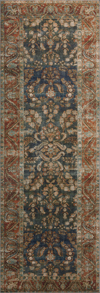 Jules JUL-10 Ocean / Spice Area Rug by Chris Loves Julia x Loloi Runner Image