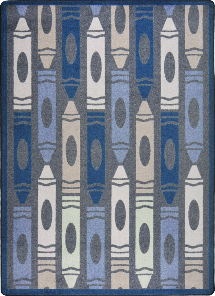 Joy Carpets Playful Patterns Jumbo Crayons Seaside Area Rug