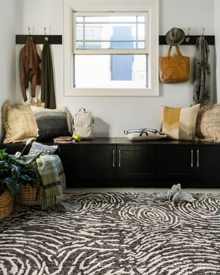Loloi Juneau JY-04 Charcoal / Silver Area Rug Lifestyle Image Feature