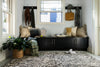 Loloi Juneau JY-04 Charcoal / Silver Area Rug Lifestyle Image Feature