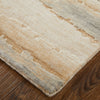 Feizy Jaxson 39PXF Tan/Brown/Gray Area Rug Corner Image with Rug Pad