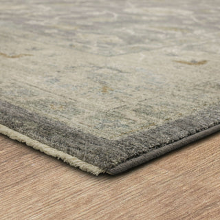 Karastan Adalia Kahta Dark Gray Area Rug Angle Image