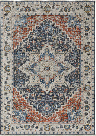 Feizy Kaia 39HTF Blue/Red Area Rug