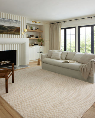 Loloi II Kamala KAM-05 Ivory/Natural Area Rug Lifestyle Image Feature