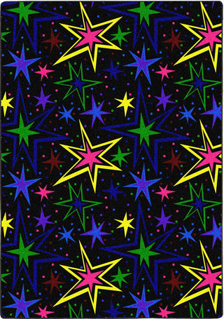 Joy Carpets Neon Lights Kapow Fluorescent Area Rug