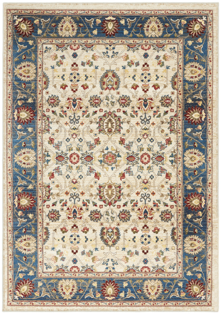 Nourison Karisma KAR01 Ivory Blue Area Rug main image