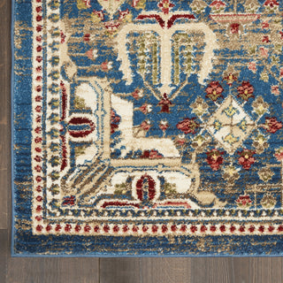 Nourison Karisma KAR02 Blue Ivory Area Rug Detail Image