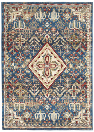 Nourison Karisma KAR02 Blue Ivory Area Rug main image