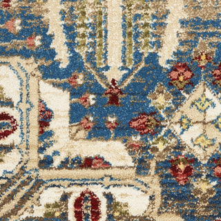 Nourison Karisma KAR02 Blue Ivory Area Rug Swatch Image