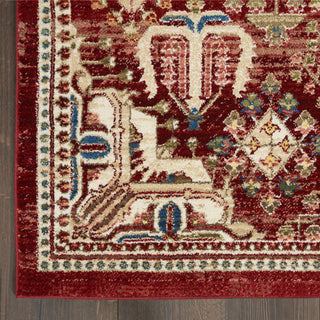Nourison Karisma KAR02 Brick Ivory Area Rug Detail Image