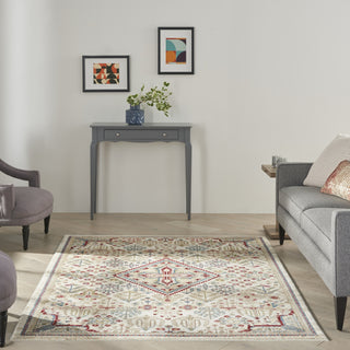 Nourison Karisma KAR02 Ivory Area Rug Room Image Feature