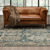 Karastan Marash Karamar Blue Area Rug Lifestyle Image Feature