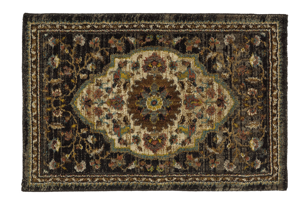 Karastan Spice Market Petra Charcoal Area Rug