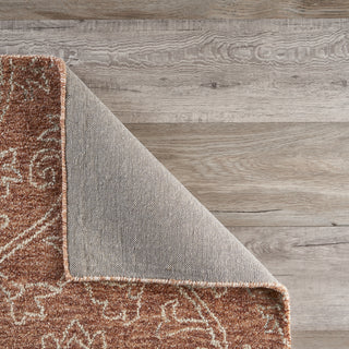LR Home Karma 21042 Rust Area Rug Lifestyle Image Feature