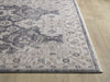 KAS Adele 8800 Grey Ivory Sofia Area Rug Round Image