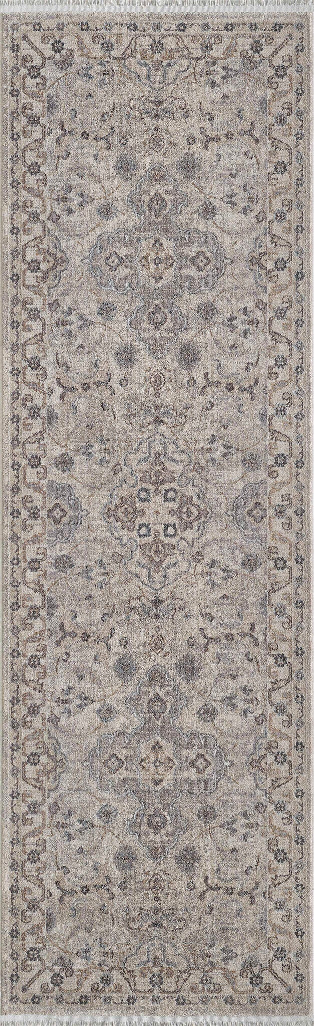 KAS Adele 8801 Ivory Grey Amelia Area Rug Lifestyle Image Feature