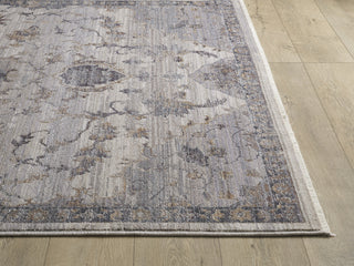 KAS Adele 8804 Ivory Grey Courtney Area Rug Round Image