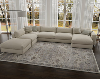 KAS Adele 8804 Ivory Grey Courtney Area Rug