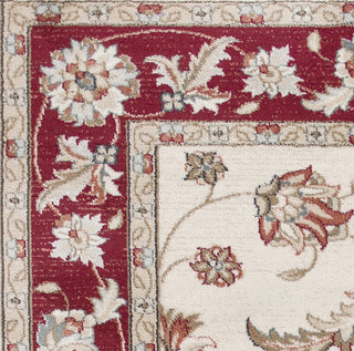 KAS Avalon 5613 Ivory / Red Mahal Area Rug Lifestyle Image Feature